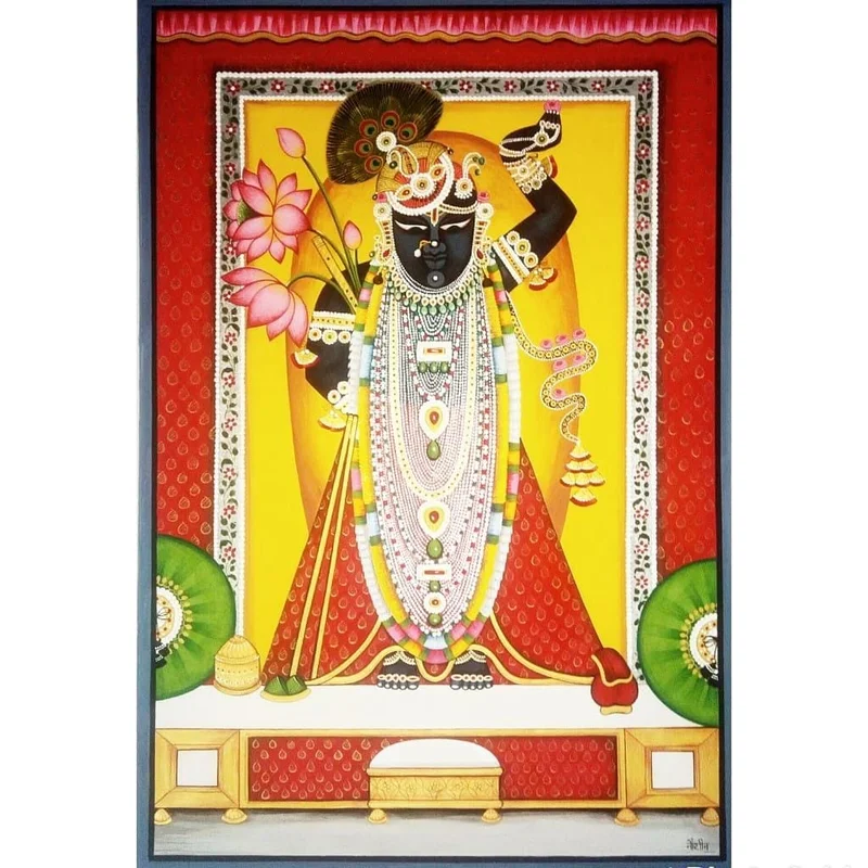Pichhvai — original tempera on cloth by Shweta Jain Maheshwari